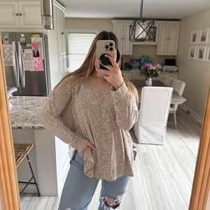 American eagle leopard top